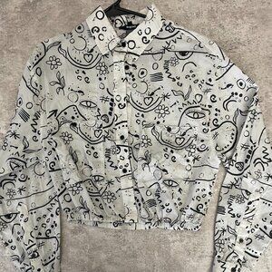 Cropped Long Sleeve Top